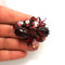 Red vintage brooch by Regency