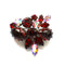 Red vintage brooch by Regency