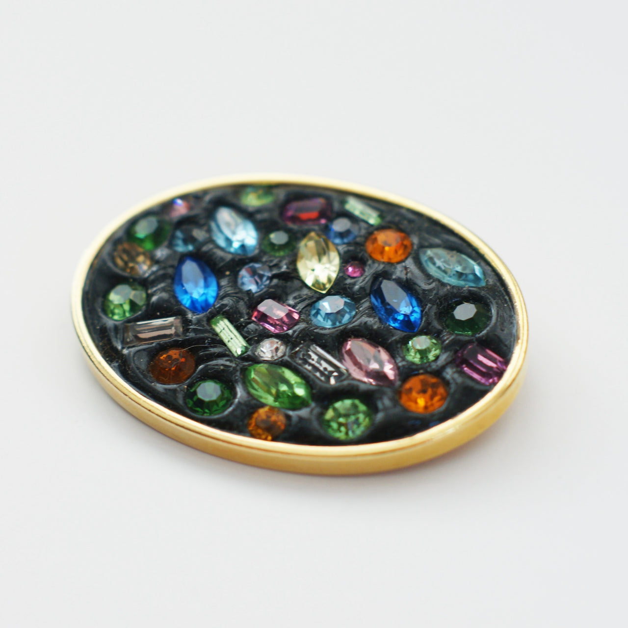 1980s Vintage Austrian Brooch, Multicolour