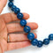 Blue Agate Antique knotted Beads