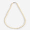 Pearl single strand necklace Rhodium clasp