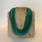 Blue & Green Joan Rivers Multi strand Glass necklace