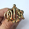 Dior insignia gold plated brooch from the 1980s