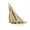 Sailing boat brooch