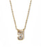 gold plated initial J pendant featuring Swarovski crystal