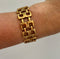 Vintage 1970s Gold Plated Modernist Bracelet