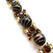 brown and black rhinestone vintage bracelet from the 1950s by eclectica vintage jewellery online