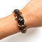 brown and black rhinestone vintage bracelet from the 1950s by eclectica vintage jewellery online