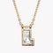 gold plated initial L pendant featuring Swarovski crystal