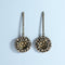 Amazing statement pierced earrings by Konplott of Germany by designer Miranda Konstantinidou. In bronze plated metal with faceted brown rhinestones. 
