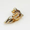 Attwood & Sawyer Swarovski Crystal & Enamel Tiger Face Brooch