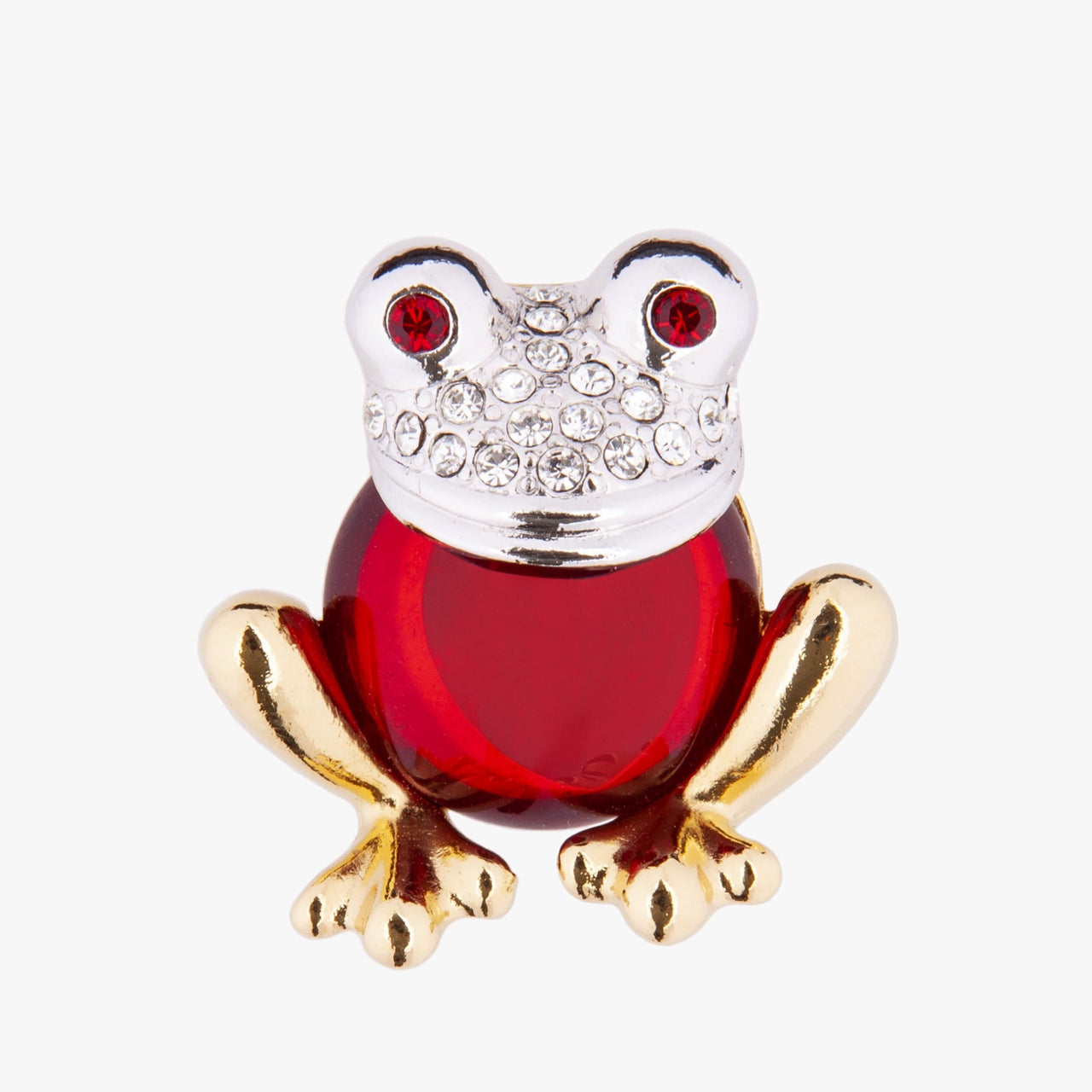 Red Frog Brooch