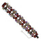 1950s Vintage Regency Rhinestone Bracelet, Burnt Orange