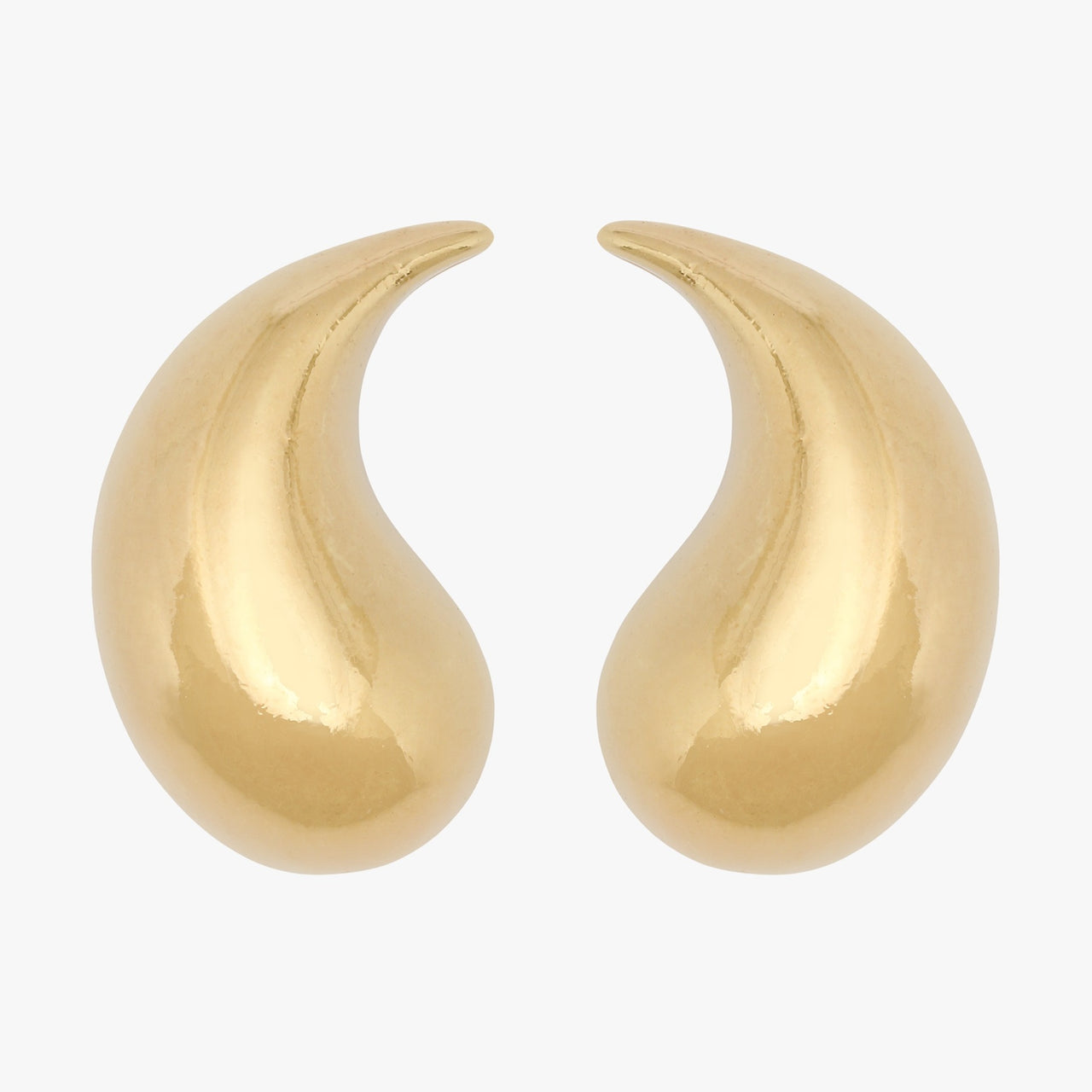 Gold-plated vintage clip on earrings