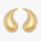 Gold-plated vintage clip on earrings