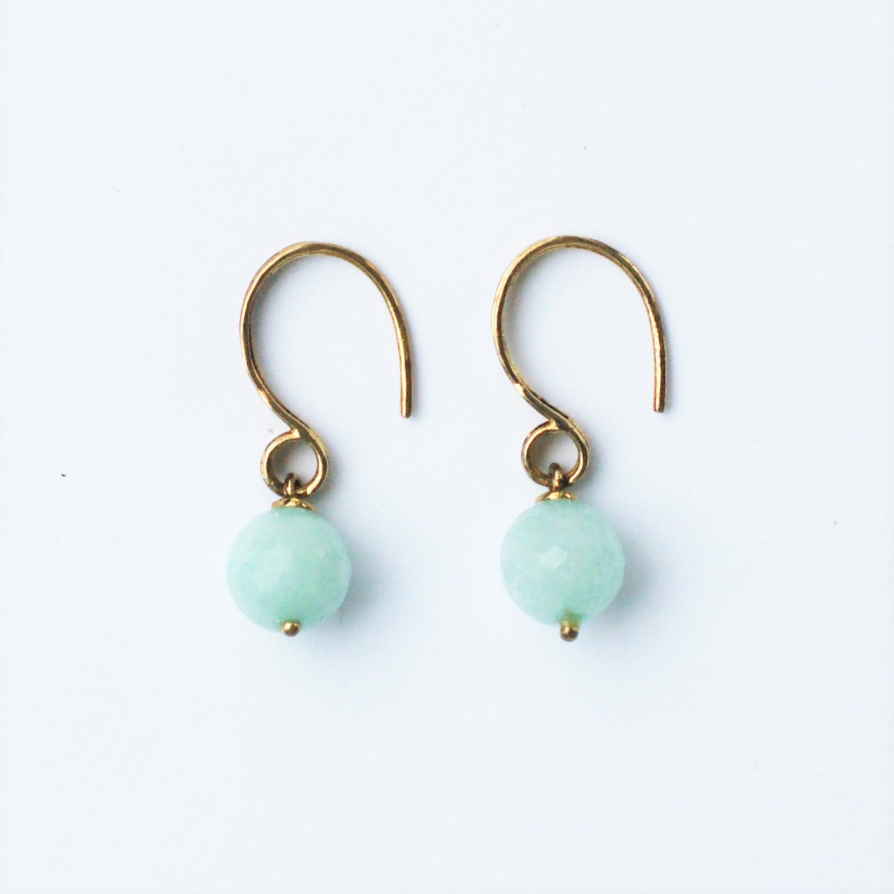Drop Eau De Nil Semi-precious Earrings