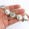 1950s Vintage Floral Necklace, Blue