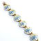 1950s Vintage Floral Bracelet, Blue