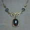 1960s Miracle Necklace, Brooch and Bracelet Set, Blue