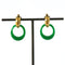1950s Vintage Trifari Interchangeable Hoop Drop Clip-On Earrings