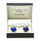 1950s Vintage Blue Glass Cufflinks