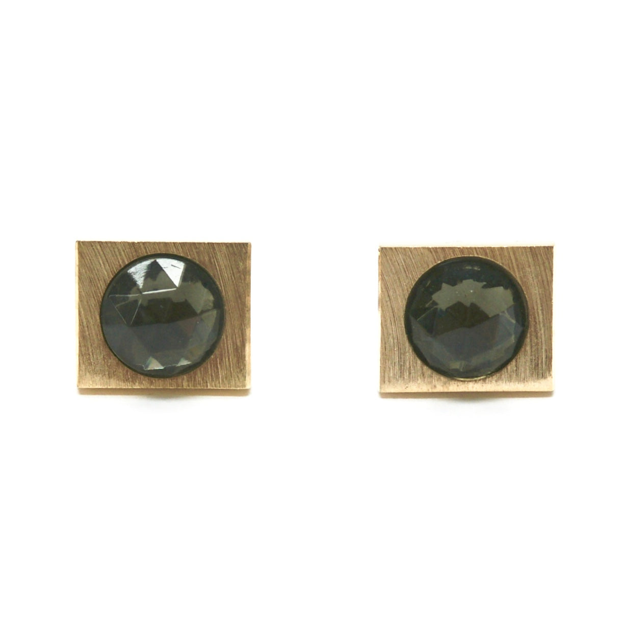 1960s Faceted Glass Cufflinks