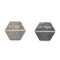 1960s Brushed Chrome Hexagonal Cufflinks