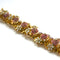 1950s Vintage Floral Bracelet, Pink, Yellow