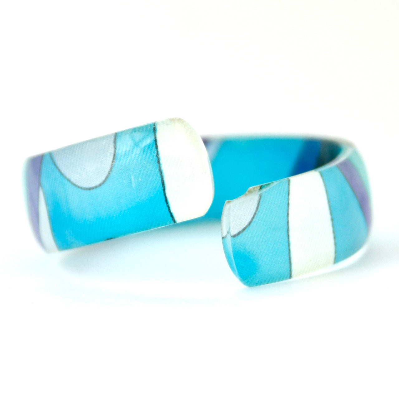 1970s Vintage Emilio Pucci Bangle, Blue