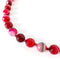 Fuchsia Dyed Agate Beads Necklace