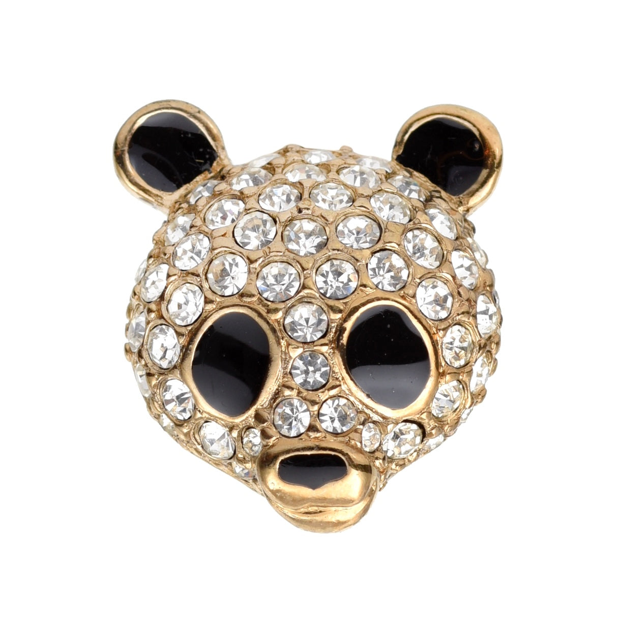 Attwood & Sawyer Swarovski Crystal Panda Face Stick Pin