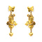 Butterfly drop earrings