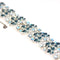1950s Vintage Floral Jewelcraft Bracelet, Blue