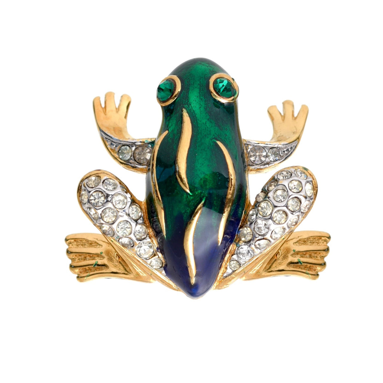 1990s Vintage Attwood & Sawyer Frog Brooch