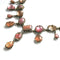 1980s Vintage DE Luxe Glass Necklace, Pink