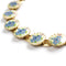 1950s Vintage Floral Necklace, Blue