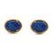 Blue glass 1960s cufflinks