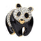 Attwood & Sawyer Swarovski Crystal Panda Brooch