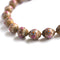 1950s Vintage Venetian Glass Beads Necklace, Pink, Beige