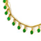 Green Glass Droplets Chain
