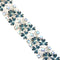 1950s Vintage Floral Jewelcraft Bracelet, Blue
