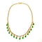 1970s Green Glass Droplets Chain