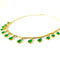 Green Glass Droplets Chain