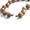 1950s Vintage Venetian Glass Beads Necklace, Pink, Beige