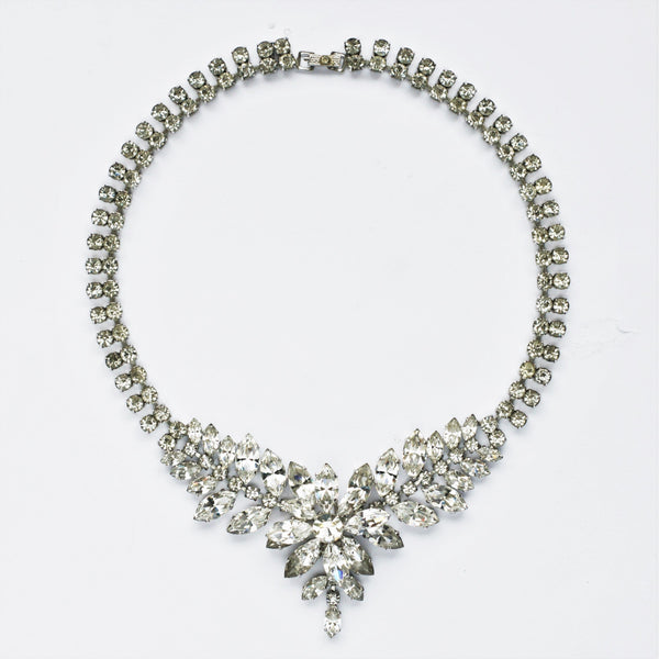 1950s Vintage Statement Diamante Necklace