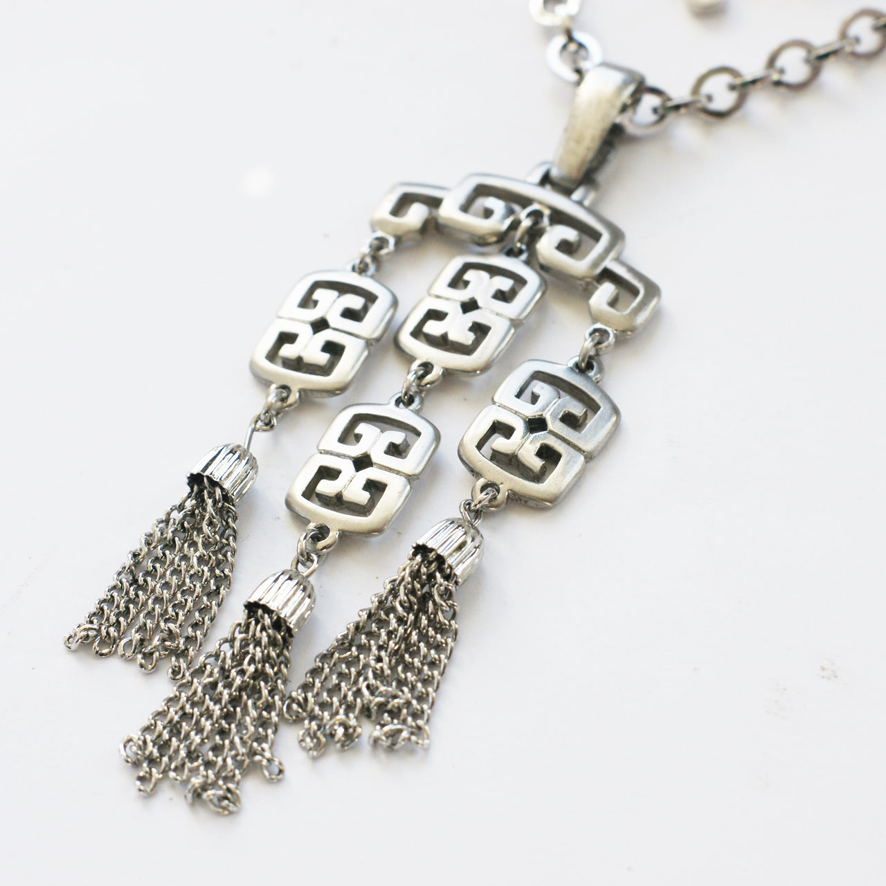 1960s vintage silver trifari pendant