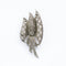 1950s vintage metal marcasite brooch