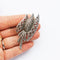 1950s vintage metal marcasite brooch