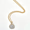 disco ball gold plated crystal pendant great for parties 