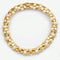gold plated faux pearl collar necklace 